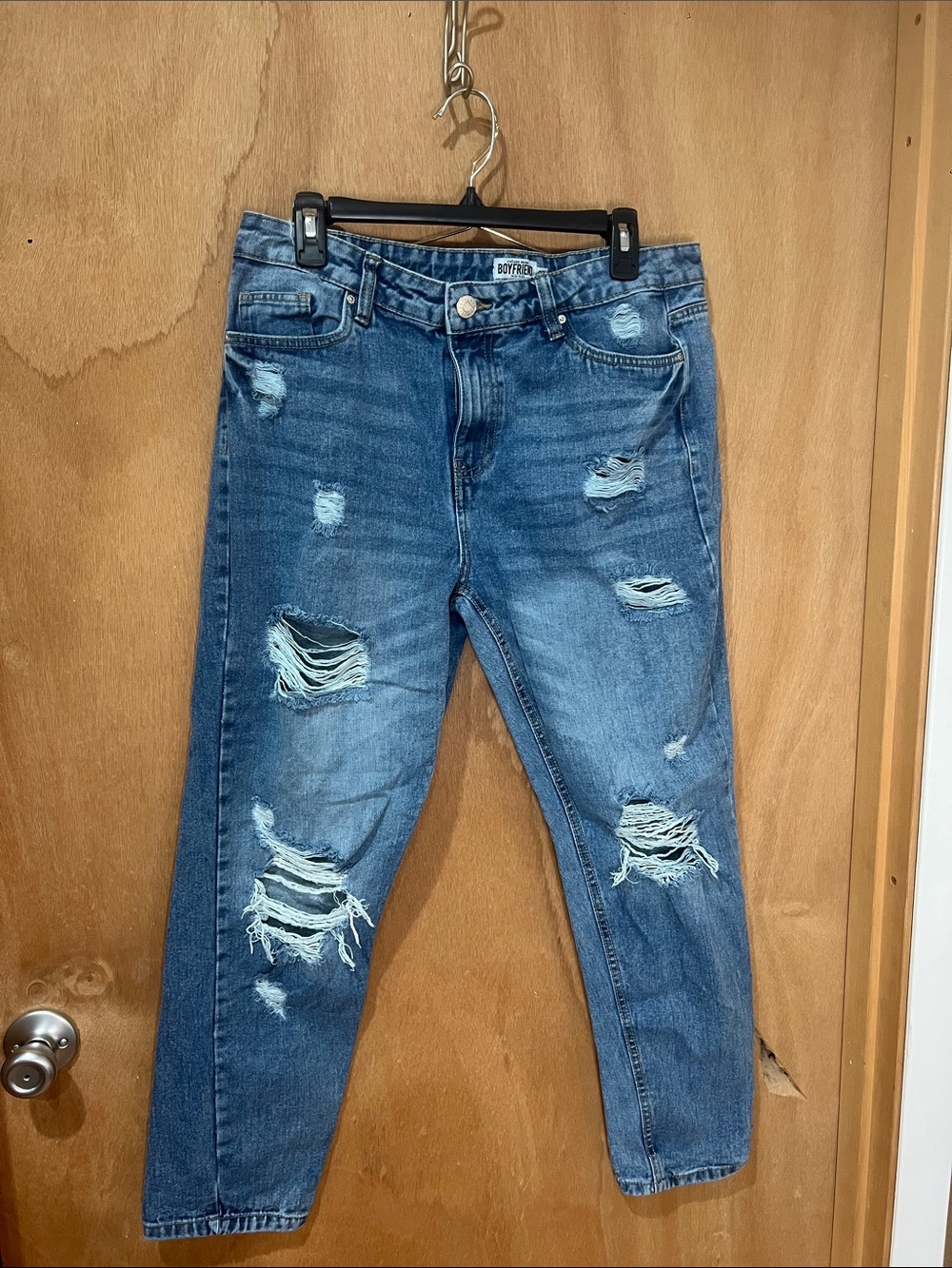 Refuge denim Distressed Blue Jeans - Women's Ripped Denim size 07 mid rise